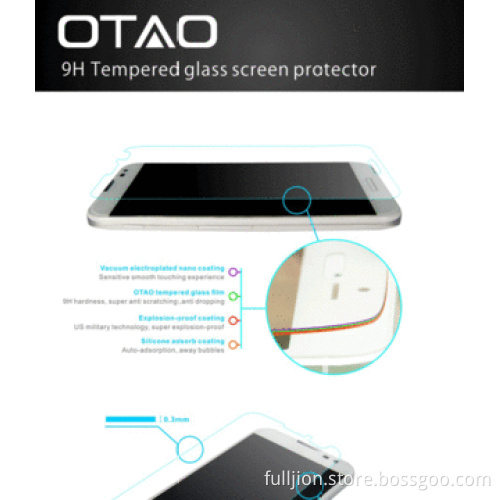0.33mm 2.5D curved edge tempered-glass mobile phone screen protectors for LG Optimus G Pro F240K